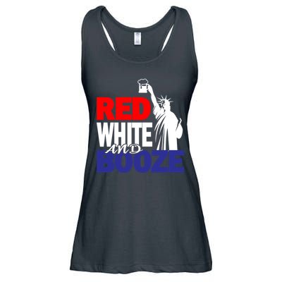 Red White and Booze USA Beer Ladies Essential Flowy Tank