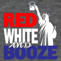 Red White and Booze USA Beer Flatbill Hat