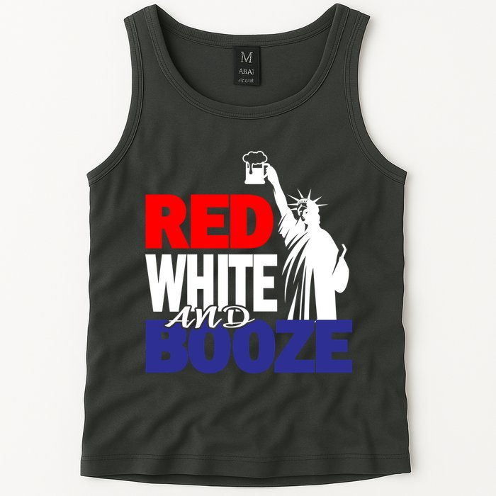 Red White and Booze USA Beer Tank Top