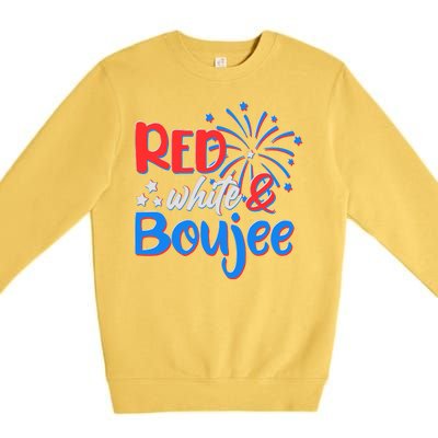 Red White And Boujee 4th of July Fireworks Premium Crewneck Sweatshirt