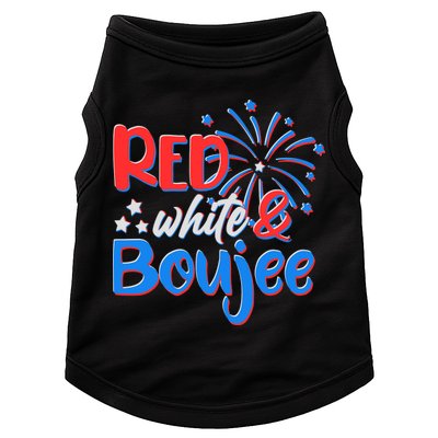 Red White And Boujee 4th of July Fireworks Doggie Tank