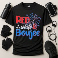 Red White And Boujee 4th of July Fireworks Performance Shirt