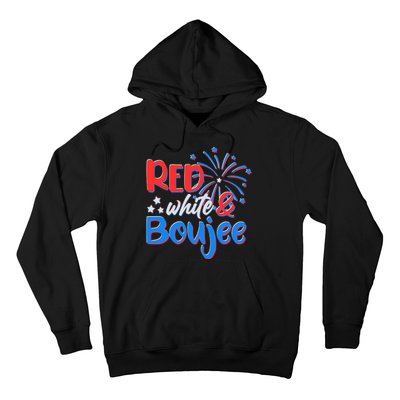 Red White And Boujee 4th of July Fireworks Hoodie