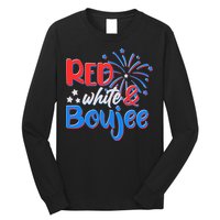 Red White And Boujee 4th of July Fireworks Long Sleeve Shirt