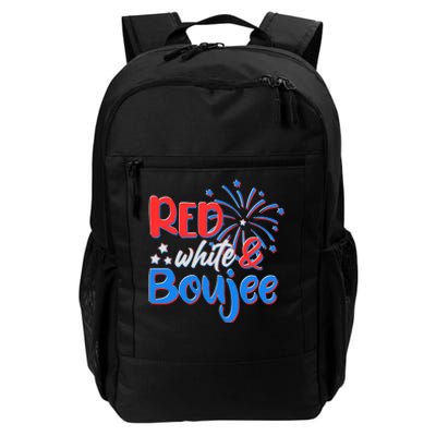 Red White And Boujee 4th of July Fireworks Daily Commute Backpack