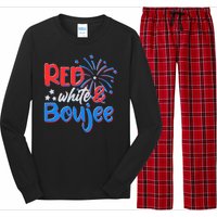 Red White And Boujee 4th of July Fireworks Long Sleeve Pajama Set