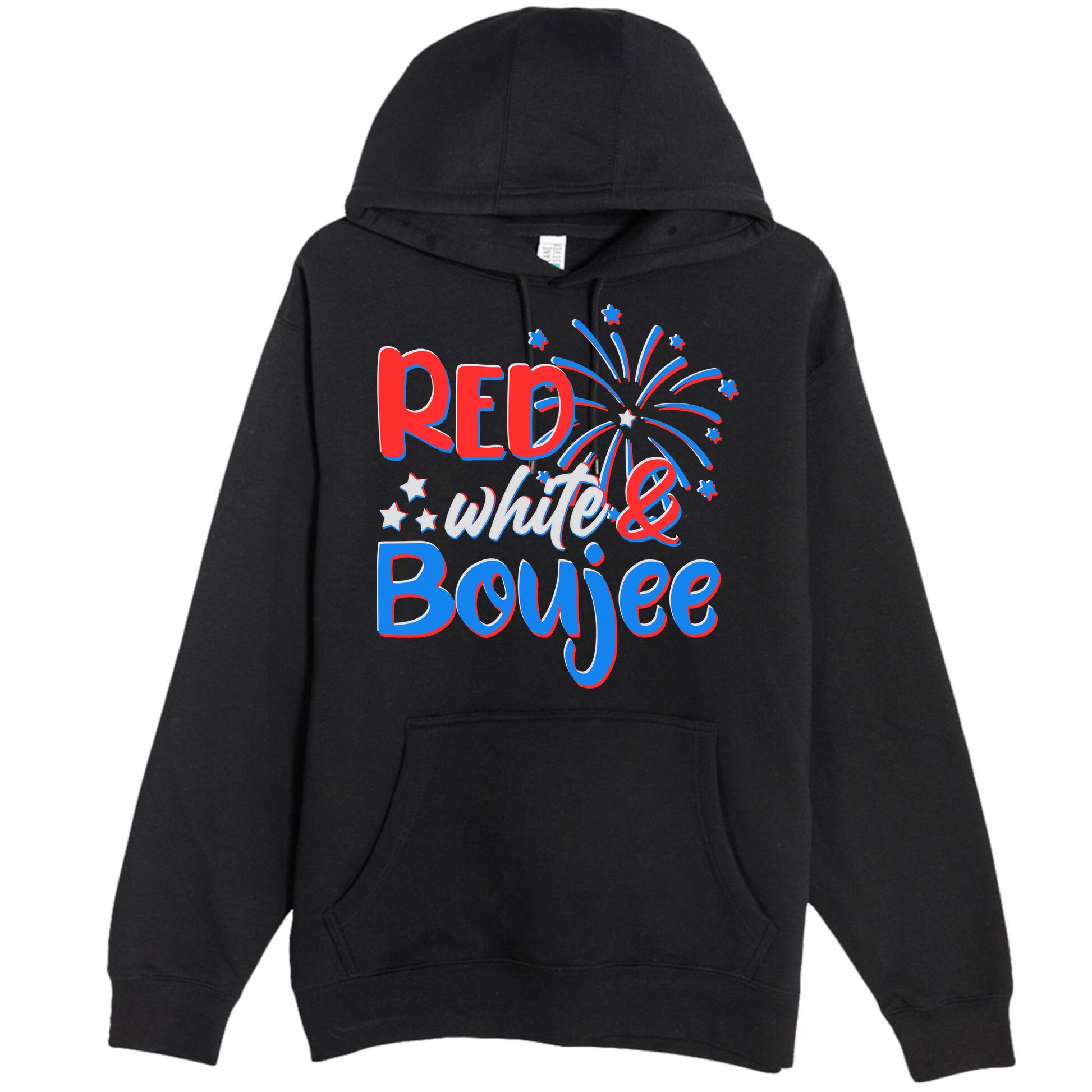 Red White And Boujee 4th of July Fireworks Premium Pullover Hoodie