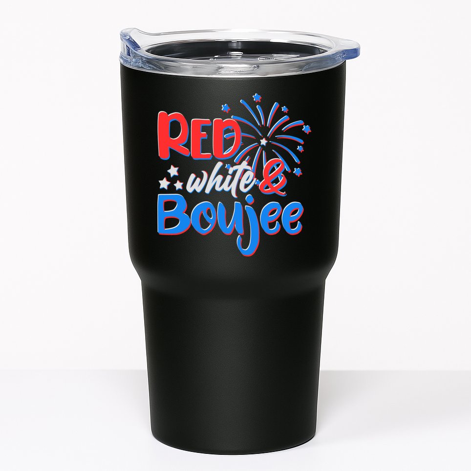 Red White And Boujee 4th of July Fireworks Tumbler