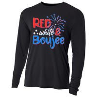 Red White And Boujee 4th of July Fireworks Cooling Performance Long Sleeve Crew