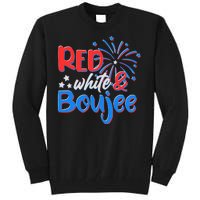 Red White And Boujee 4th of July Fireworks Tall Sweatshirt