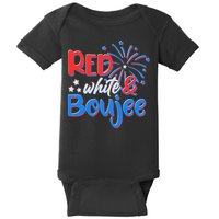 Red White And Boujee 4th of July Fireworks Baby Bodysuit