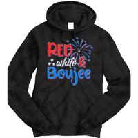 Red White And Boujee 4th of July Fireworks Tie Dye Hoodie