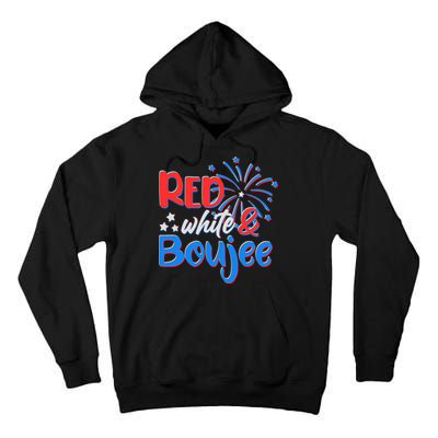 Red White And Boujee 4th of July Fireworks Tall Hoodie