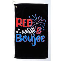 Red White And Boujee 4th of July Fireworks Golf Towel