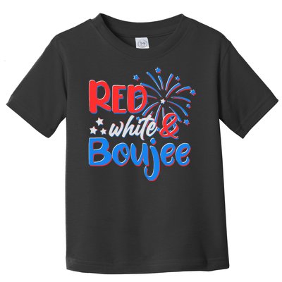 Red White And Boujee 4th of July Fireworks Toddler T-Shirt