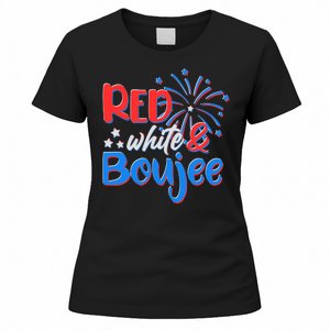 Red White And Boujee 4th of July Fireworks Women's T-Shirt