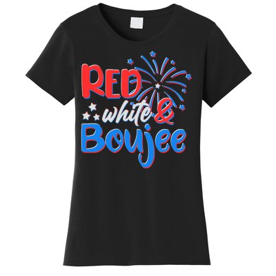 Red White And Boujee 4th of July Fireworks Women's T-Shirt