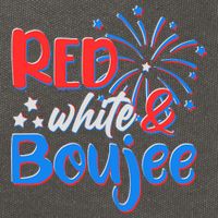 Red White And Boujee 4th of July Fireworks Cotton Canvas Backpack