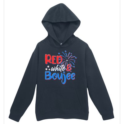 Red White And Boujee 4th of July Fireworks Urban Pullover Hoodie