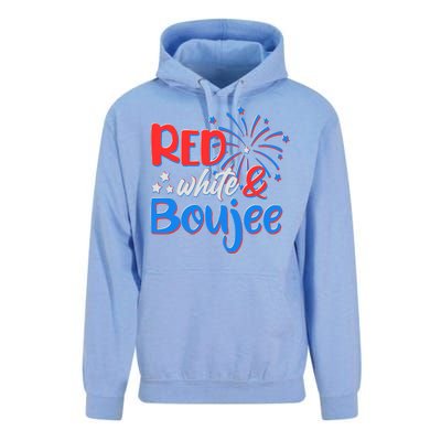 Red White And Boujee 4th of July Fireworks Unisex Surf Hoodie