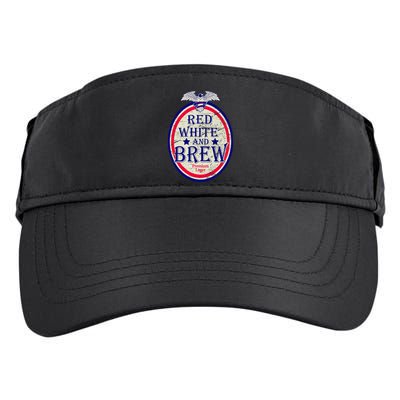 Red White And Brew Since 1776 Adult Drive Performance Visor