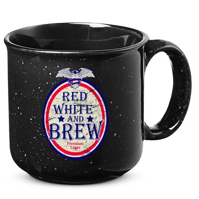 Red White And Brew Since 1776 15oz Campfire Ceramic Mug