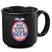 Red White And Brew Since 1776 15oz Campfire Ceramic Mug