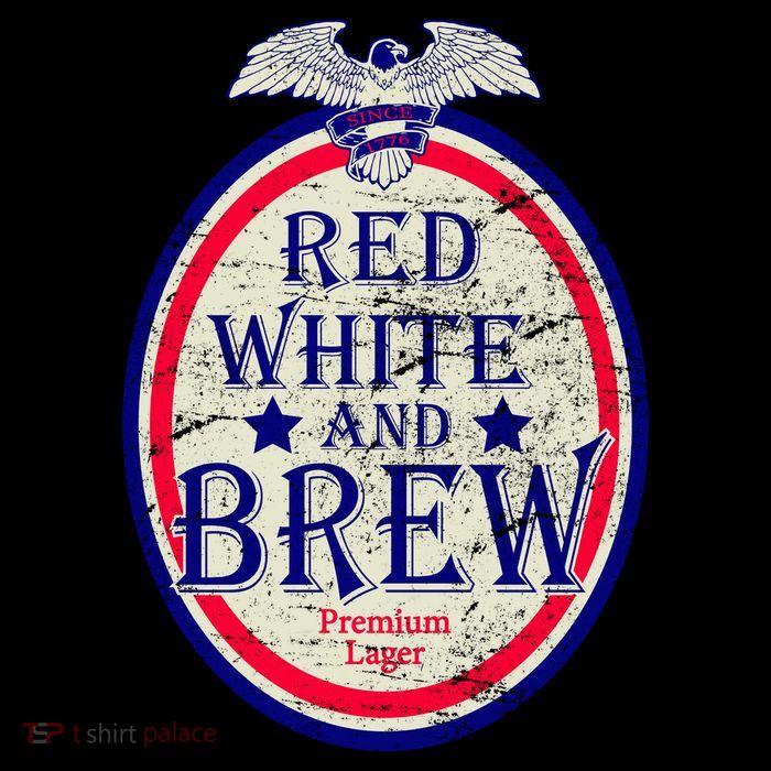 Red White And Brew Since 1776 Drawstring Bag