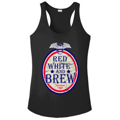 Red White And Brew Since 1776 Ladies PosiCharge Competitor Racerback Tank