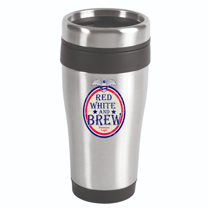Red White And Brew Since 1776 16oz Travel Tumbler