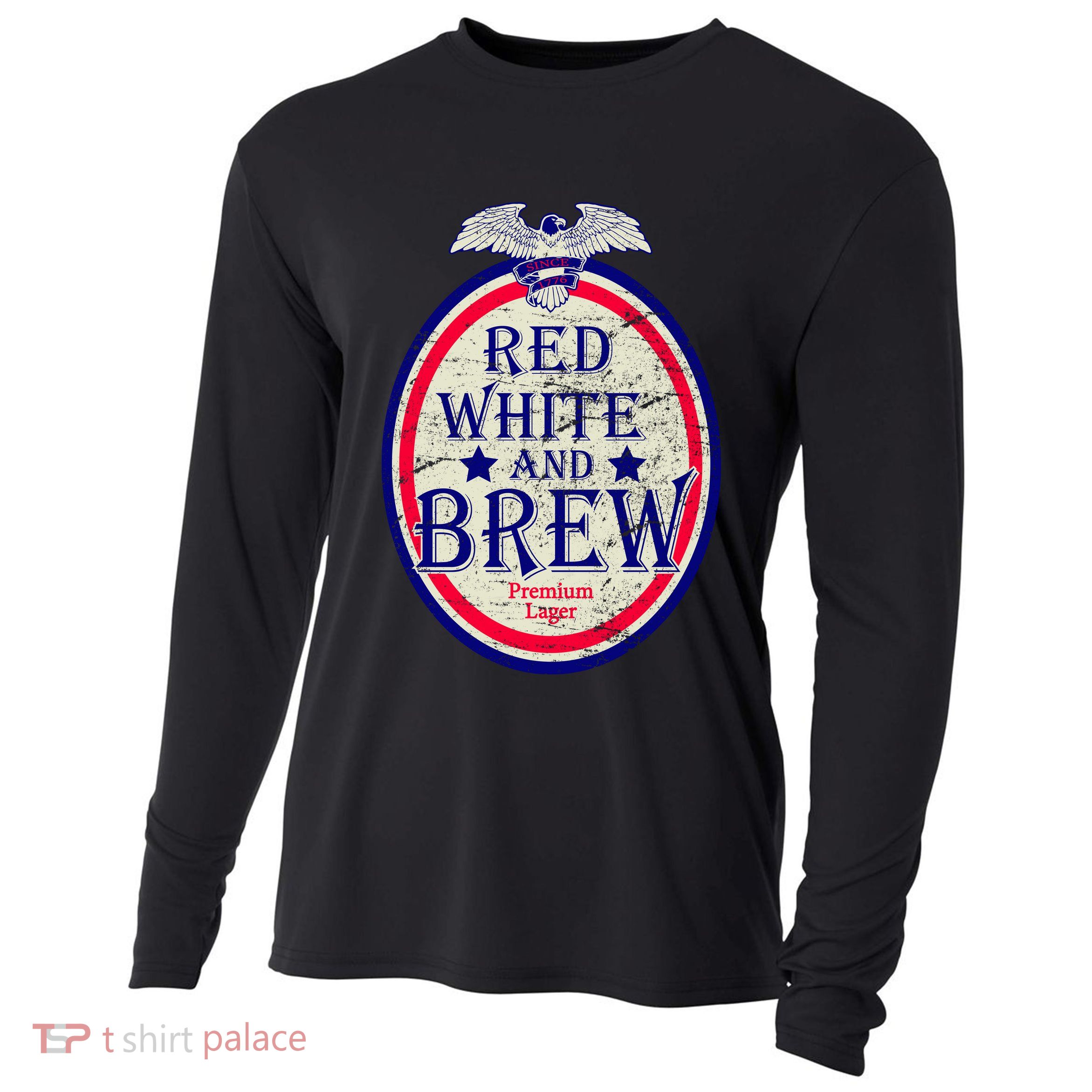 Red White And Brew Since 1776 Cooling Performance Long Sleeve Crew