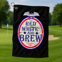 Red White And Brew Since 1776 Golf Towel