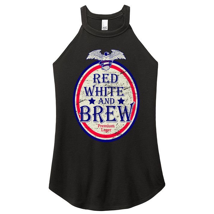 Red White And Brew Since 1776 Women's Perfect Tri Rocker Tank