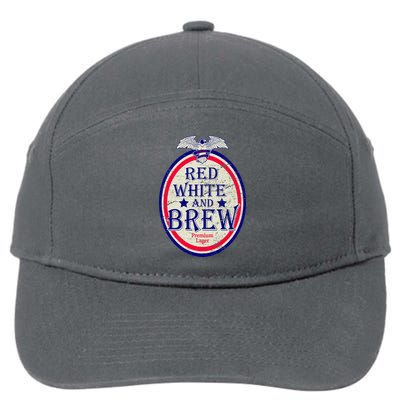 Red White And Brew Since 1776 7-Panel Snapback Hat