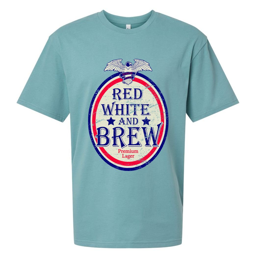 Red White And Brew Since 1776 Sueded Cloud Jersey T-Shirt