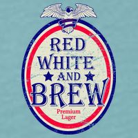 Red White And Brew Since 1776 Sueded Cloud Jersey T-Shirt