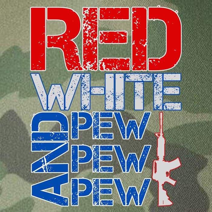 Red White And Pew Pew Pew USA Guns Legacy Tie Dye Trucker Hat