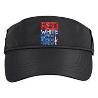 Red White And Pew Pew Pew USA Guns Adult Drive Performance Visor