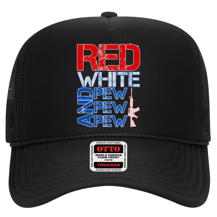 Red White And Pew Pew Pew USA Guns Hat