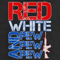 Red White And Pew Pew Pew USA Guns Hat