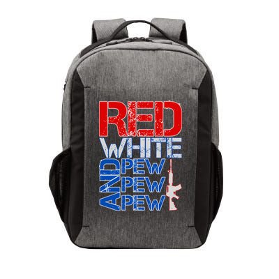 Red White And Pew Pew Pew USA Guns Vector Backpack