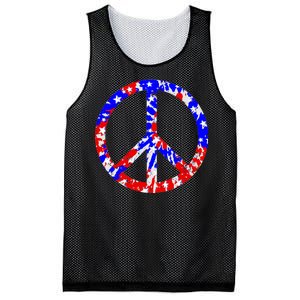 Red White Blue Dyed Peach Sign Stars Mesh Reversible Basketball Jersey Tank