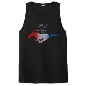 Red White Blue Mustang Logo PosiCharge Competitor Tank