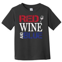 Red Wine and Blue USA Flag Toddler T-Shirt