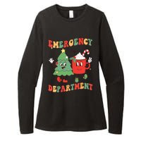 Retro Emergency Department Er Nurse Christmas Emergency Room Womens CVC Long Sleeve Shirt