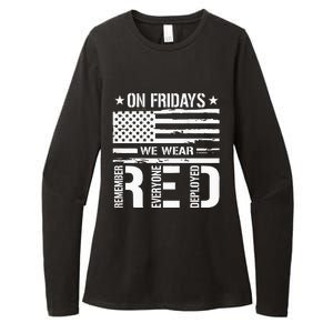 Remember Everyone Deployed On Friday We Wear Red Womens CVC Long Sleeve Shirt