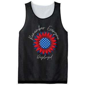 Remember Everyone Deployedwear Red On Friday Military Mesh Reversible Basketball Jersey Tank