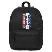 Remember The Fallen Flag 16 in Basic Backpack