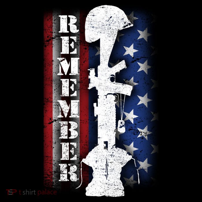 Remember The Fallen Flag Poster