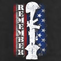 Remember The Fallen Flag Golf Towel